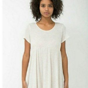 American Apparel natural beige oatmeal babydoll dress